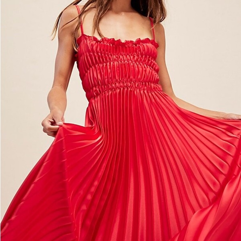 Georgia Hardinge Metal Dress, Red